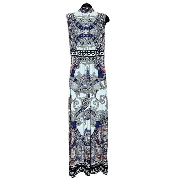 Chico’s Boho Paisley Mixed Print Sleeveless Maxi Dress Size 1 (M) - Picture 6 of 15